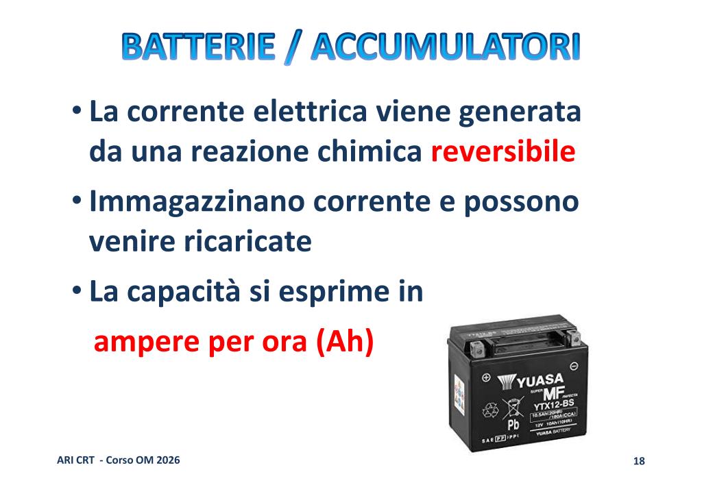 Batterie e accumulatori